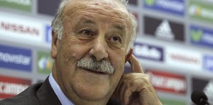 Del Bosque, en la rueda de prensa en la que facilitó la lista de 'La Roja'. 