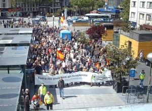 Manifestación de la Plataforma de las Clases Medias contra la corrupción de los sindicatos