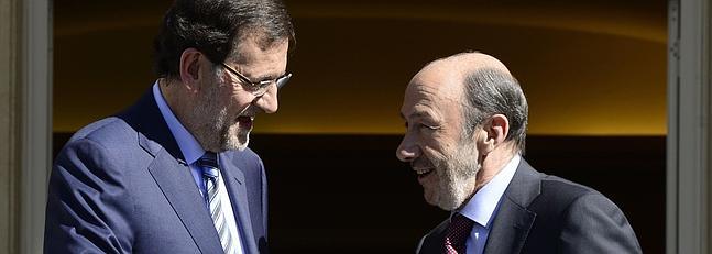 Mariano Rajoy y Alfredo Pérez Rubalcaba.