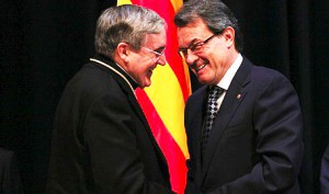 Artur Mas y el arzobispo de Barcelona, Lluís Martínez Sistach