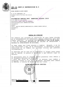 Denuncia de Martina Solís