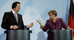 Mariano Rajoy y Angela Merkel