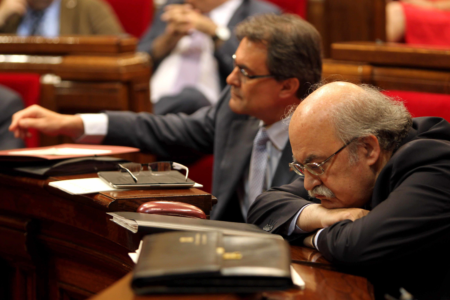 Artur Mas junto a su consejero de Economía, Andreu Mas-Colell