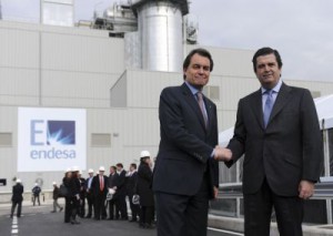 El presidente de la Generalitat de Cataluña, Artur Mas, y el presidente de Endesa, Borja Prado.