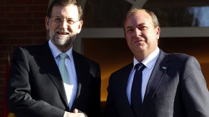José Antonio Monago, junto a Mariano Rajoy.