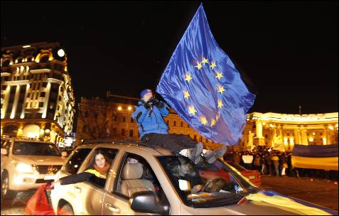 Las movilizaciones quieren presionar al presidente ucraniano para que integre al país en la UE.