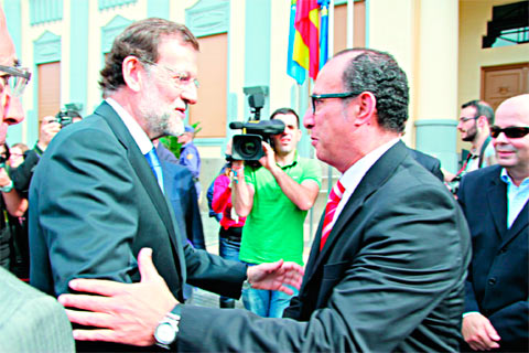 Mariano Rajoy y Abdelmalik El Barkani