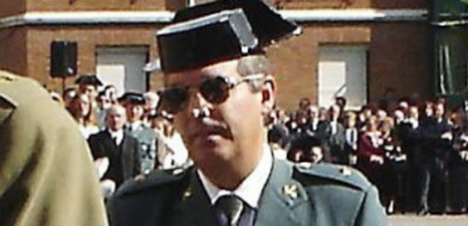 Antonio Tejero Díez, en un acto militar en León.