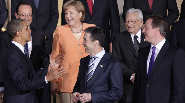 Obama, con los líderes europeos.