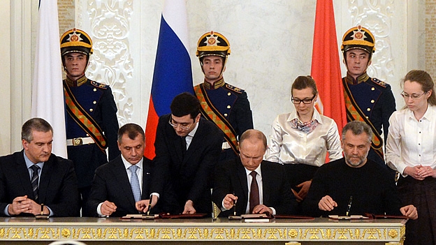Vladimir Putin firmó la pasada semana el tratado para reconocer a Crimea como parte de Rusia.