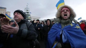 Manifestación a favor de la integración de Ucrania en la UE