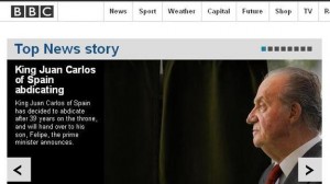 Portada de la edición digital de la BBC