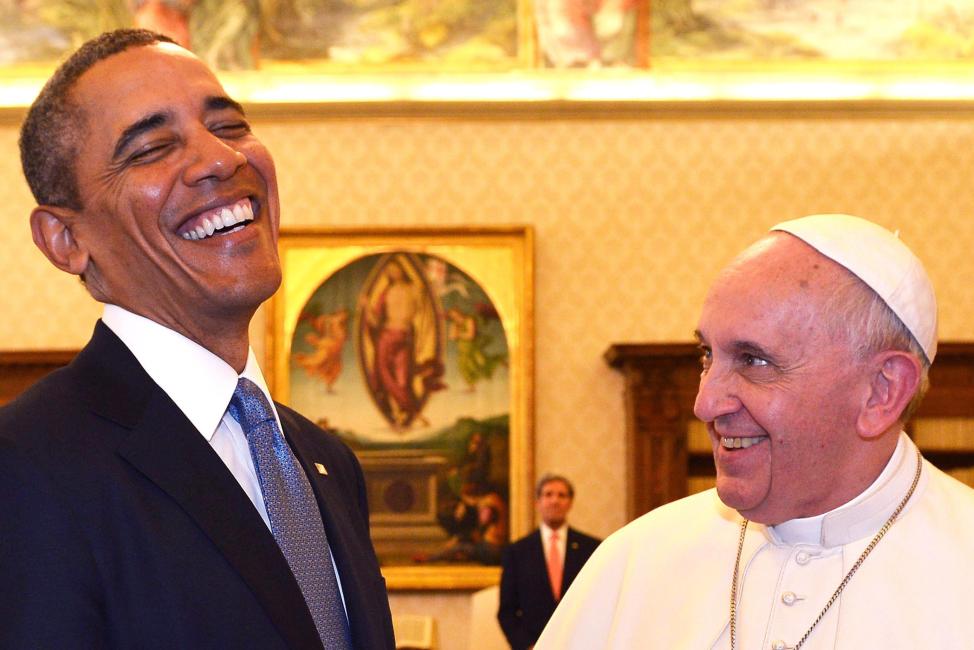 El Papa Francisco, durante su encuentro en el Vaticano con Barack Obama