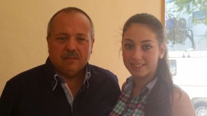 Rosa Moreno junto a Gerard Bellalta, líder de Soluciona en Cataluña.