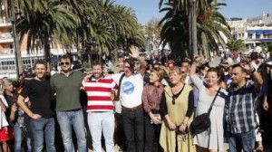 Los actores, en Nerja en 2011 por el 30 aniversario de la serie