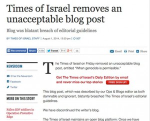 Captura de pantalla de timesofisrael.com 