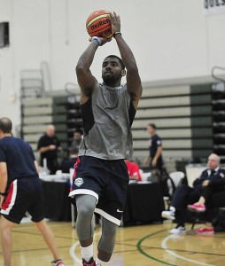 Irving, en un entrenamiento de la selección