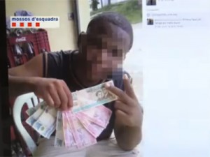 Imagen del perfil de Facebook del falso secuestrador y pareja de la detenida.- MOSSOS D'ESQUADRA