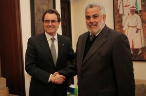 Artur Mas y el presidente de Marruecos.