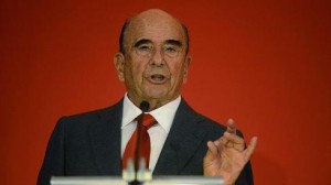 Emilio Botín, durante la última junta de accionistas del Santander.