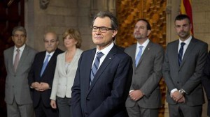 Artur Mas, tras la firma de la convocatoria