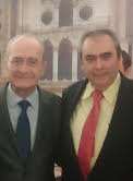 Armando Robles junto al alcalde de Málaga Francisco de la Torre