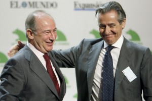 Los dos ex presidentes de Caja Madrid y Bankia, Miguel Blesa y Rodrigo Rato