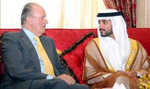 El rey Juan Carlos con el jeque Mohamed bin Rashid al Maktoum.