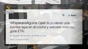 Otro de los mensajes enviados.