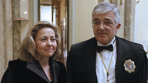 Consuelo Madrigal, con Gonzalo Moliner.