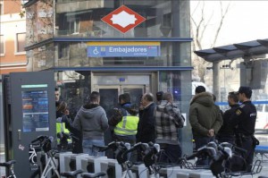 Estación de Embajadores, escenario del crimen