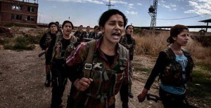 Mujeres combatientes kurdas
