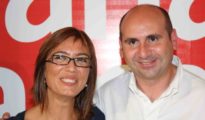Paco Conejo junto a María Gámez, candidata socialista a la Alcaldía de Málaga
