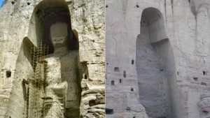 Los budas de Bamiyan, antes de los talibanes y después de su salvaje destrucción