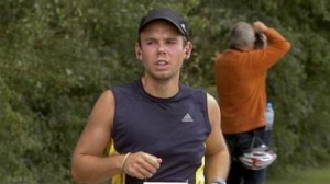 Lubitz corre una media maratón en septiembre de 2009.