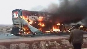 Imagen del accidente, en el sur de Marruecos 