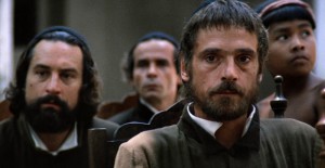Robert de Niro y Jeremy Irons en La misión.
