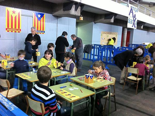 Niños en un colegio de Barcelona.