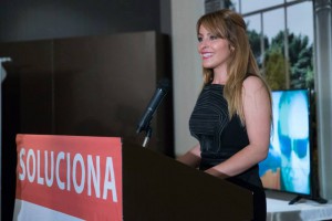 La periodista valenciana Lorena Oltra, miembro del equipo de Soluciona