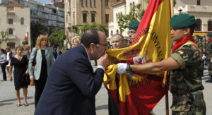 Jura de bandera de 2014 en el cuartel del Bruc de Barcelona  