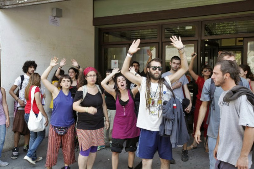 'Okupas' vinculados a Podemos