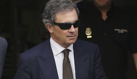 Jordi Pujol Ferrusola tras declarar en la Audiencia Nacional.