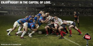 Imagen que aparece en los folletos de las Escuelas Deportivas Muncipales de Dénia para ilustrar el rugby y que es de una campaña publicitaria francesa.