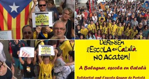 Manifestación el pasado 7 de septiembre de la Asociación de Padres de Alumnos del Colegio Público Gaspar de Portolá