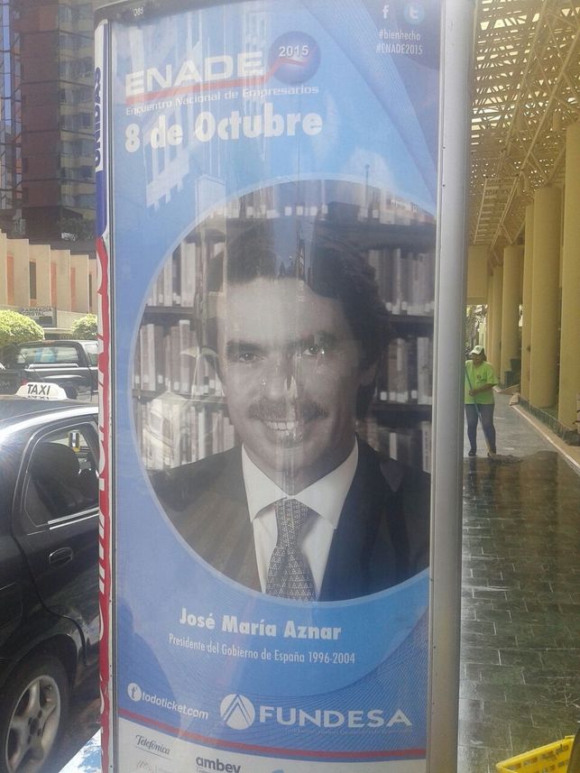 Anuncio del acto de Fundesa en el que interviene José María Aznar