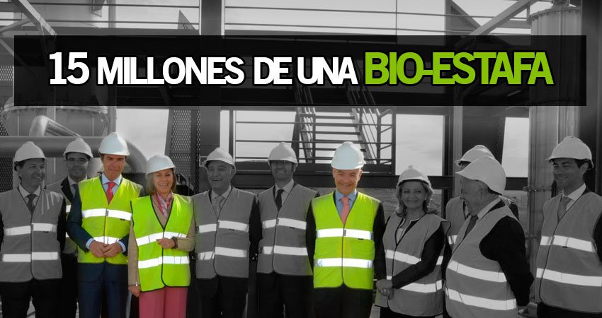 Inauguración de la planta de biocombustible de Barajas de Melo que jamás llegó a estar a pleno rendimiento