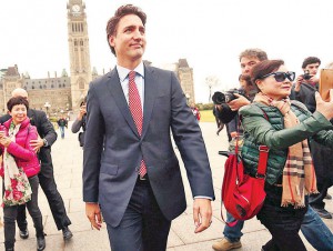 Justin Trudeau, futuro primer ministro de Canadá