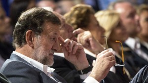 El presidente del Gobierno, Mariano Rajoy, en la clausura de una jornada del PP valenciano