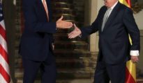 El ministro de Exteriores, José Manuel García Margallo, y el secretario de Estado de los EE.UU. John Kerry