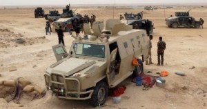 Llegada de refuerzos militares para las tropas iraquíes en Ramadí